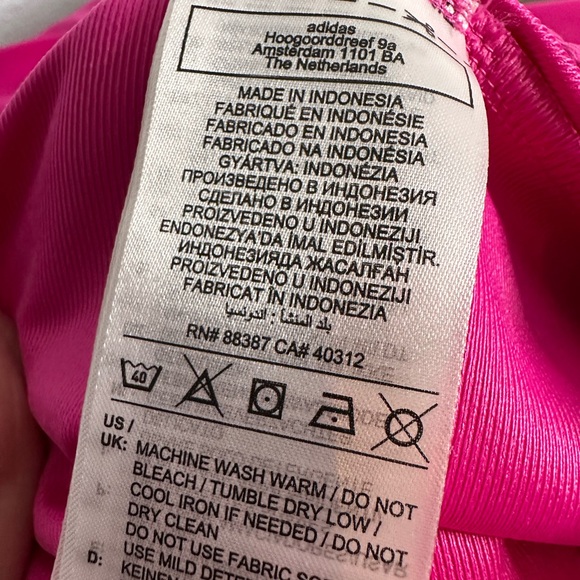 Adidas women’s  Pink Track Pants. Size Large. NWT - Picture 9 of 9